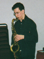 Chaim on saxophone