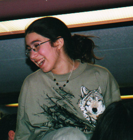 Tama high above the crowd